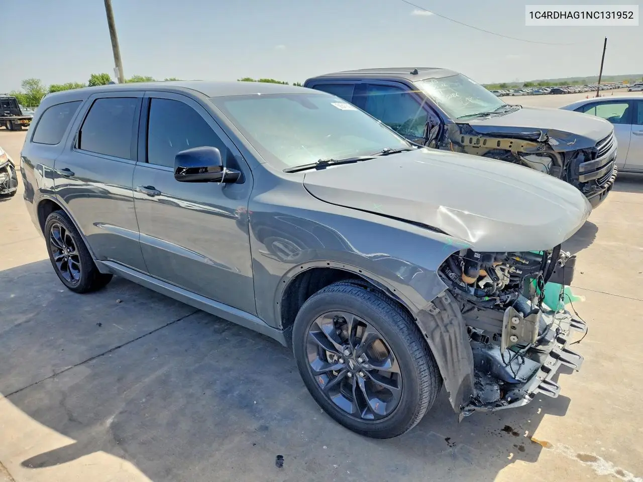 2022 Dodge Durango Sxt VIN: 1C4RDHAG1NC131952 Lot: 58641146