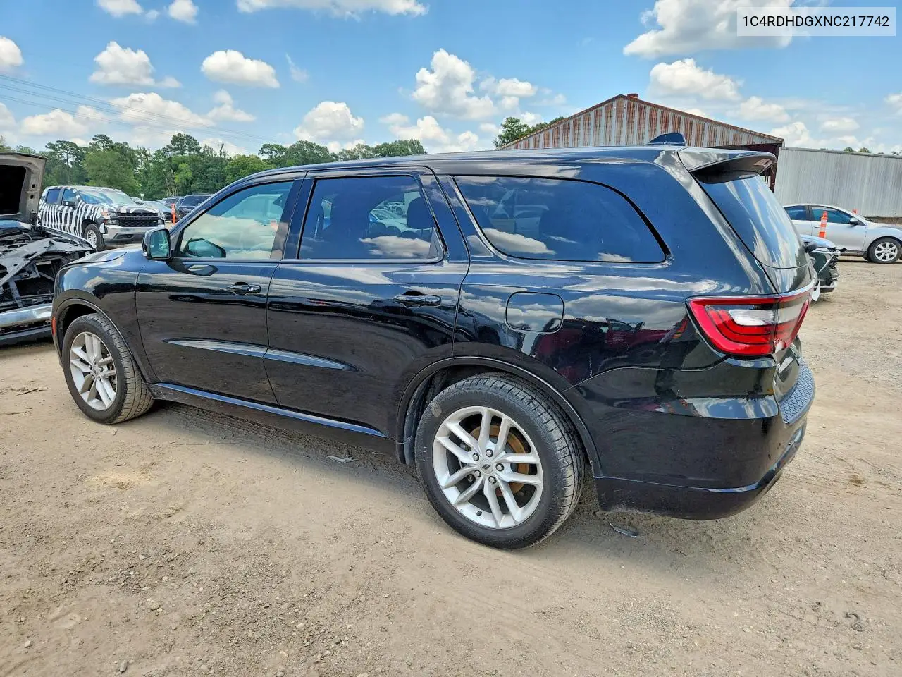 2022 Dodge Durango Gt VIN: 1C4RDHDGXNC217742 Lot: 59254276