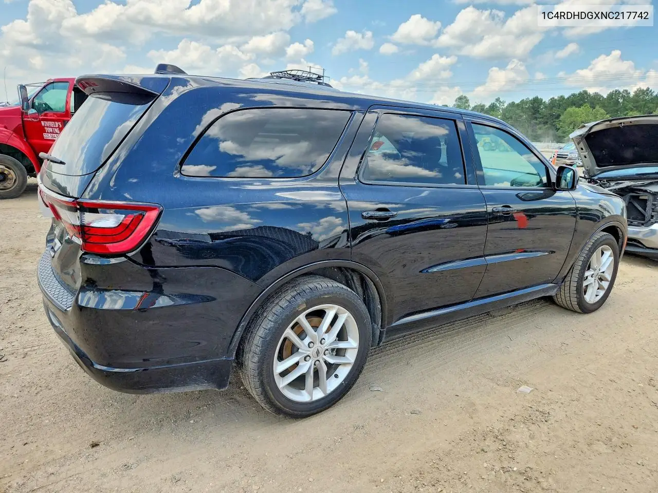 2022 Dodge Durango Gt VIN: 1C4RDHDGXNC217742 Lot: 59254276