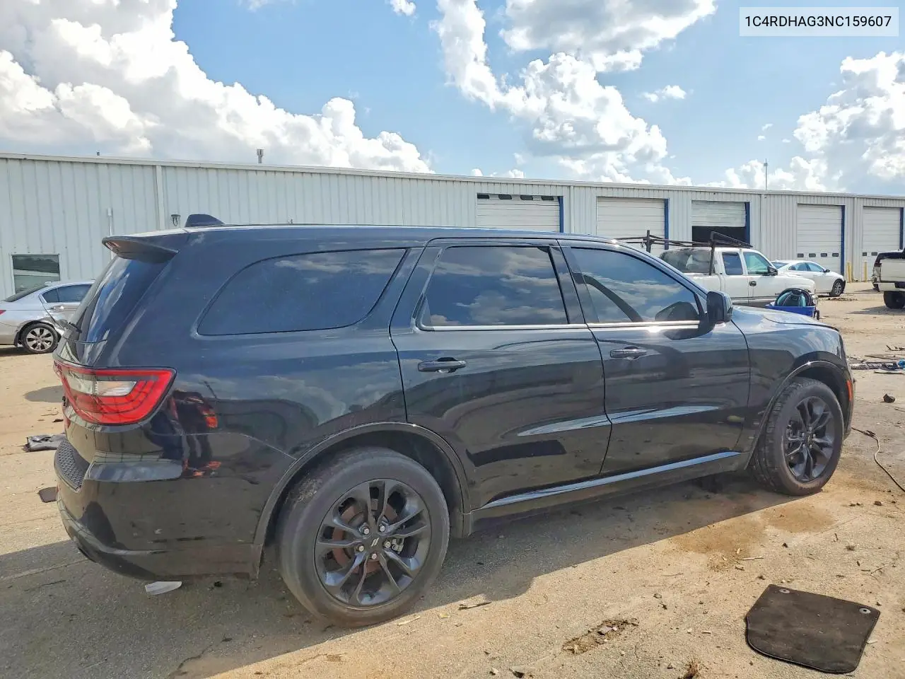 2022 Dodge Durango Sxt VIN: 1C4RDHAG3NC159607 Lot: 59844146