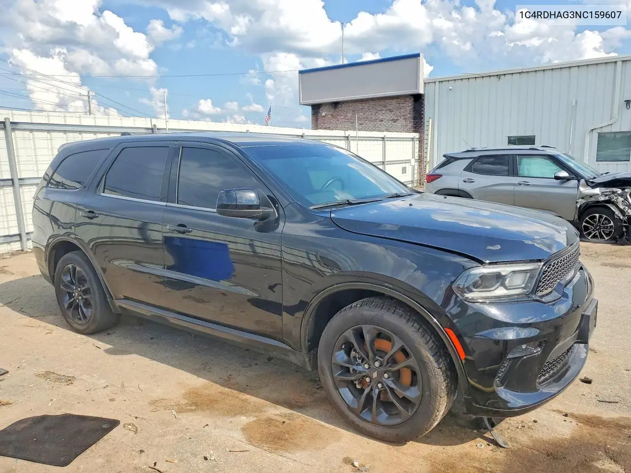 2022 Dodge Durango Sxt VIN: 1C4RDHAG3NC159607 Lot: 59844146