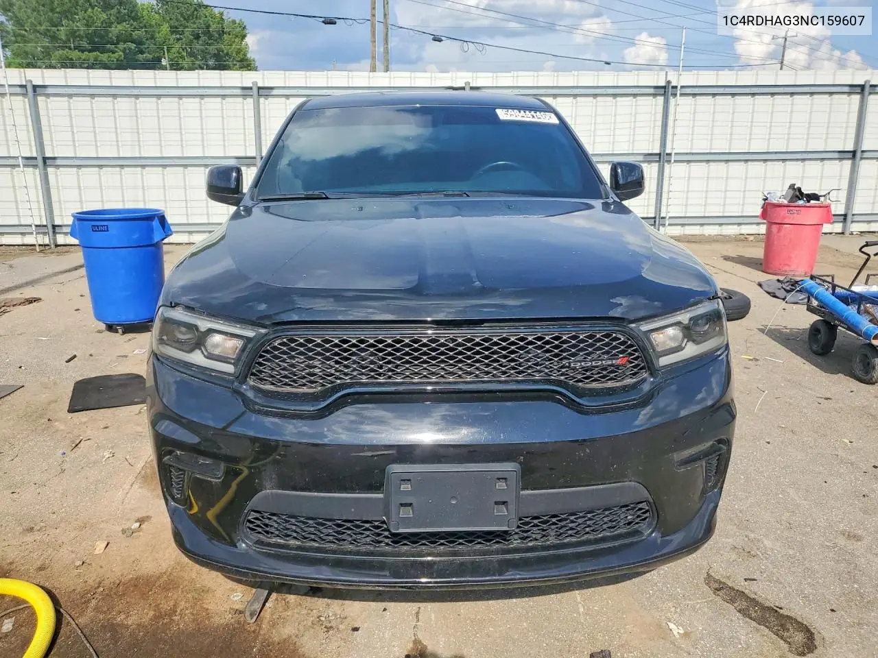 2022 Dodge Durango Sxt VIN: 1C4RDHAG3NC159607 Lot: 59844146