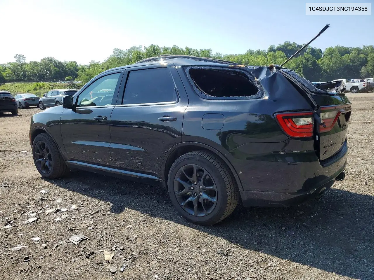 2022 Dodge Durango R/T VIN: 1C4SDJCT3NC194358 Lot: 60370046
