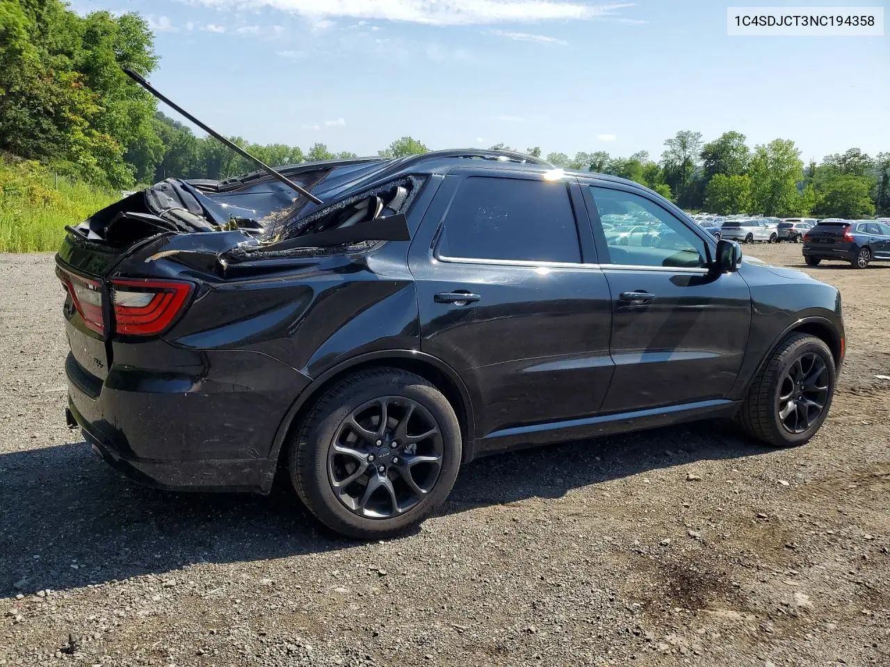 2022 Dodge Durango R/T VIN: 1C4SDJCT3NC194358 Lot: 60370046