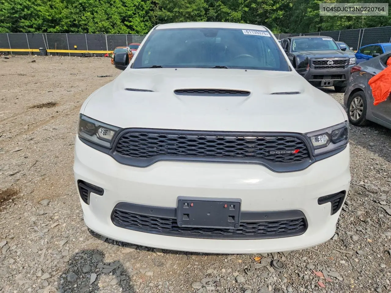 2022 Dodge Durango R/T VIN: 1C4SDJCT3NC220764 Lot: 61139376