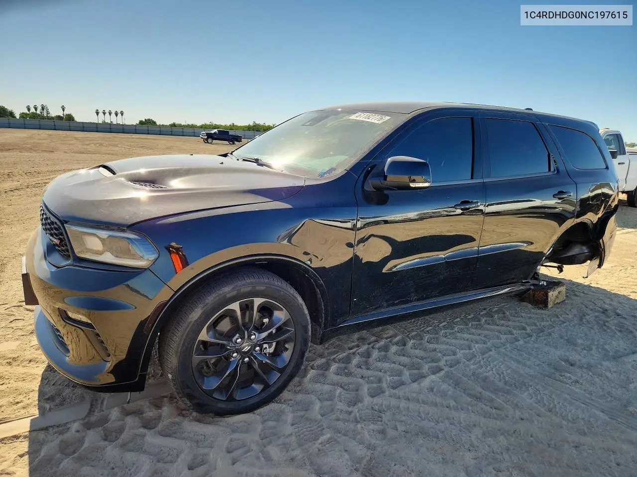 2022 Dodge Durango Gt VIN: 1C4RDHDG0NC197615 Lot: 61182776