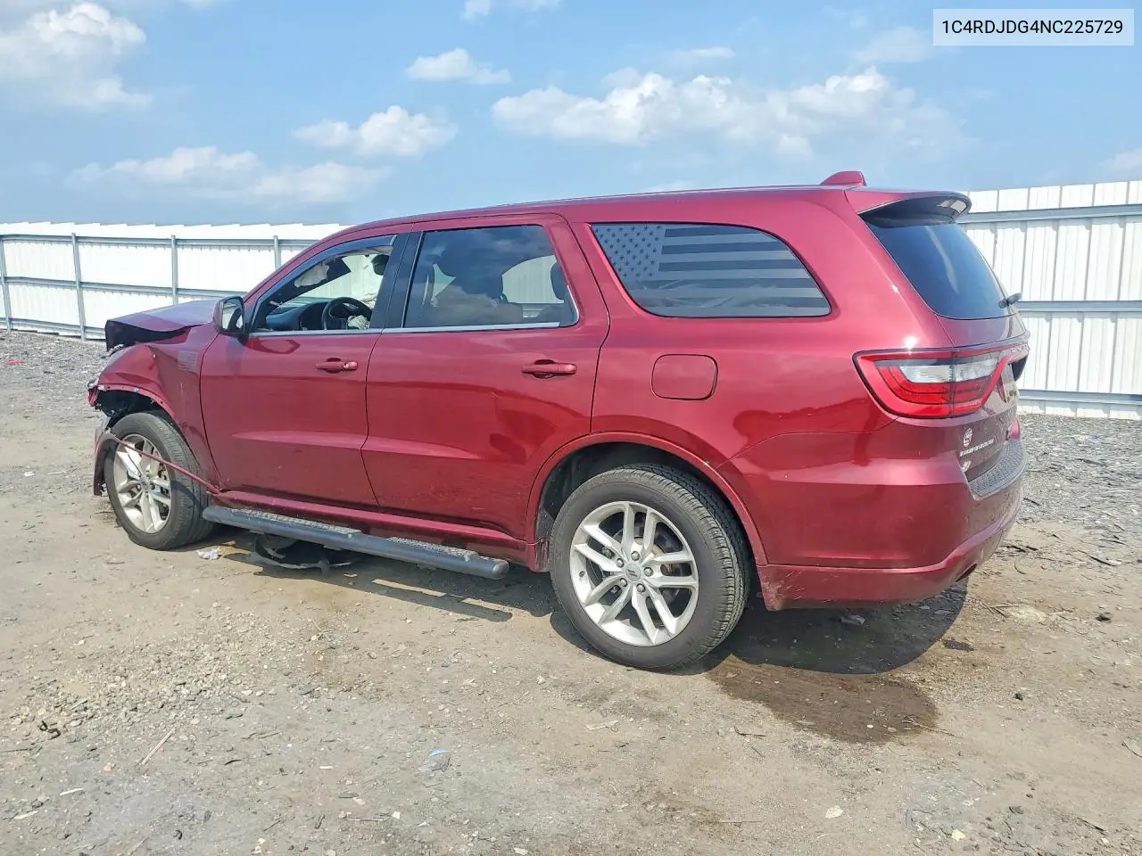 2022 Dodge Durango Gt VIN: 1C4RDJDG4NC225729 Lot: 61851236
