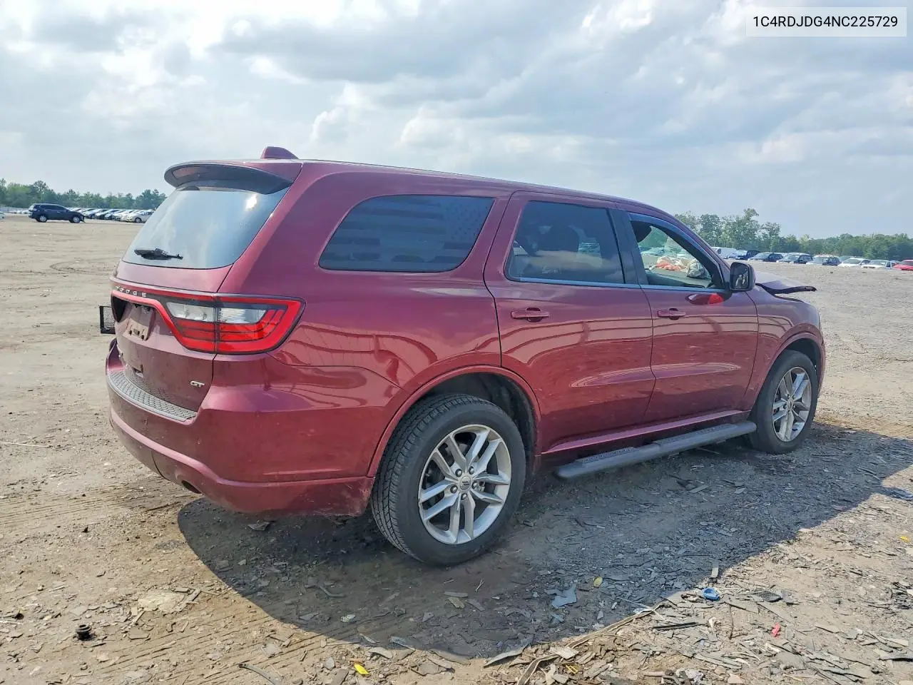 2022 Dodge Durango Gt VIN: 1C4RDJDG4NC225729 Lot: 61851236