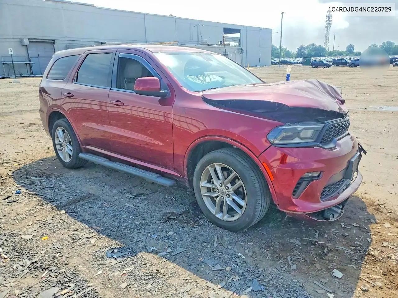 2022 Dodge Durango Gt VIN: 1C4RDJDG4NC225729 Lot: 61851236