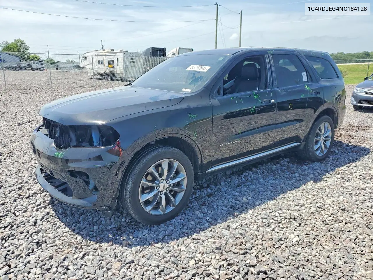 2022 Dodge Durango Citadel VIN: 1C4RDJEG4NC184128 Lot: 85792845