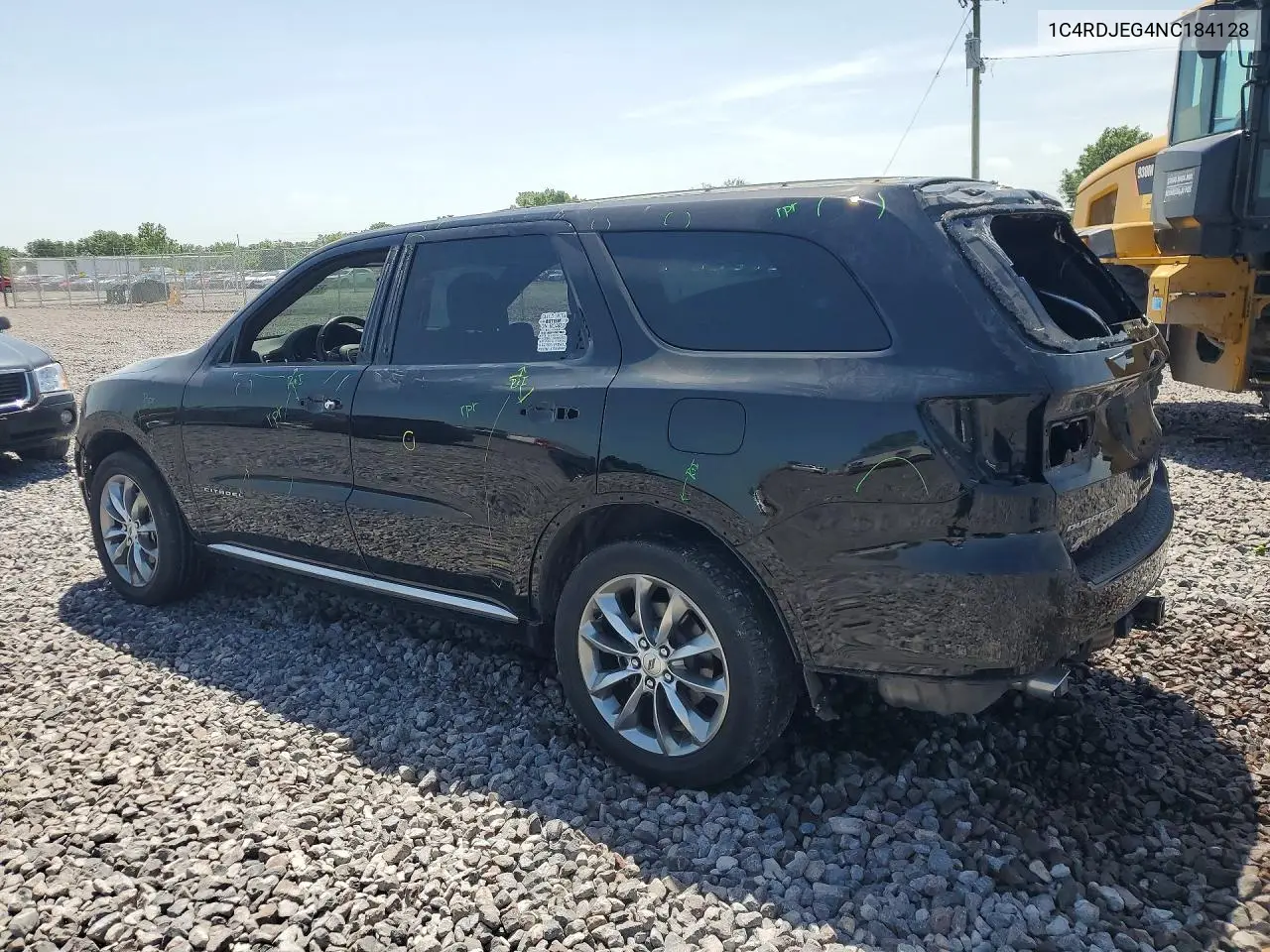 2022 Dodge Durango Citadel VIN: 1C4RDJEG4NC184128 Lot: 85792845