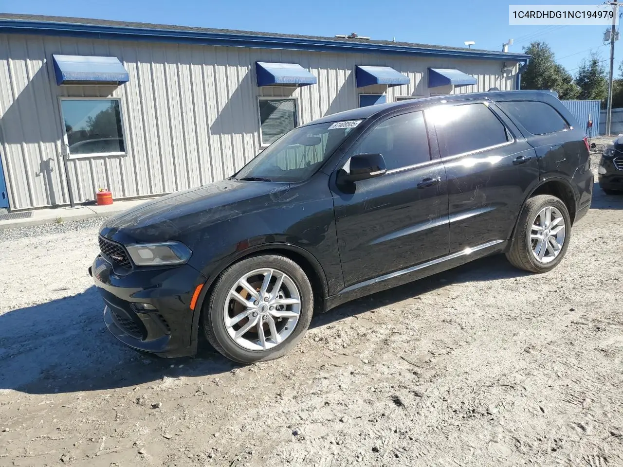 1C4RDHDG1NC194979 2022 Dodge Durango Gt