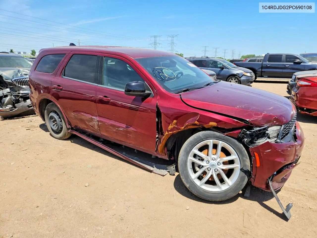 1C4RDJDG2PC690108 2023 Dodge Durango