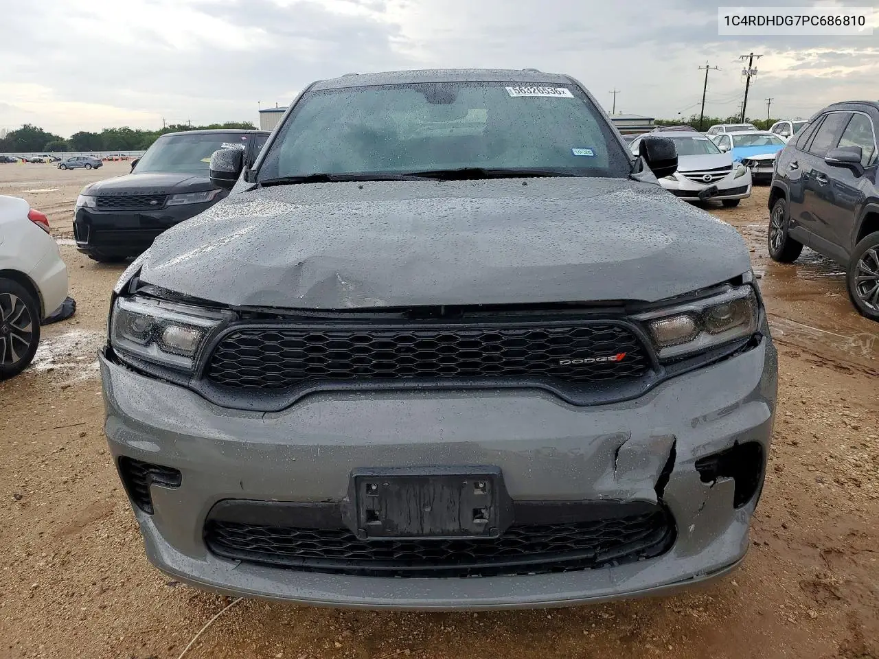 2023 Dodge Durango Gt VIN: 1C4RDHDG7PC686810 Lot: 56326536