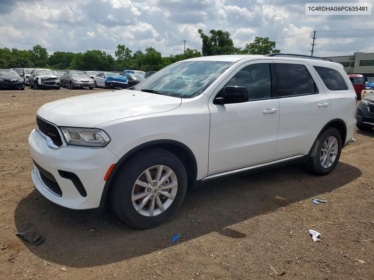 2023 Dodge Durango Sxt VIN: 1C4RDHAG6PC635481 Lot: 58950836