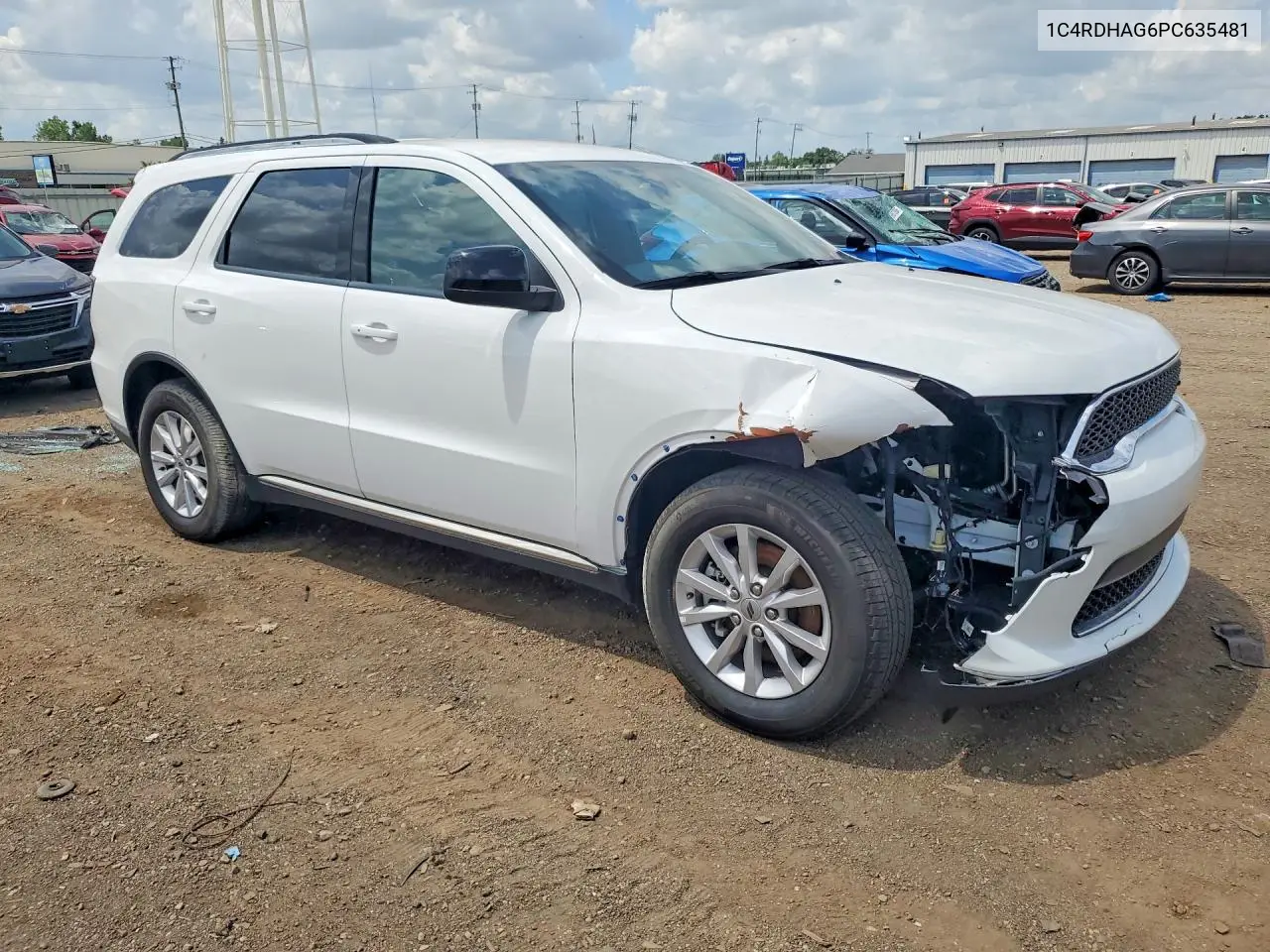 2023 Dodge Durango Sxt VIN: 1C4RDHAG6PC635481 Lot: 58950836