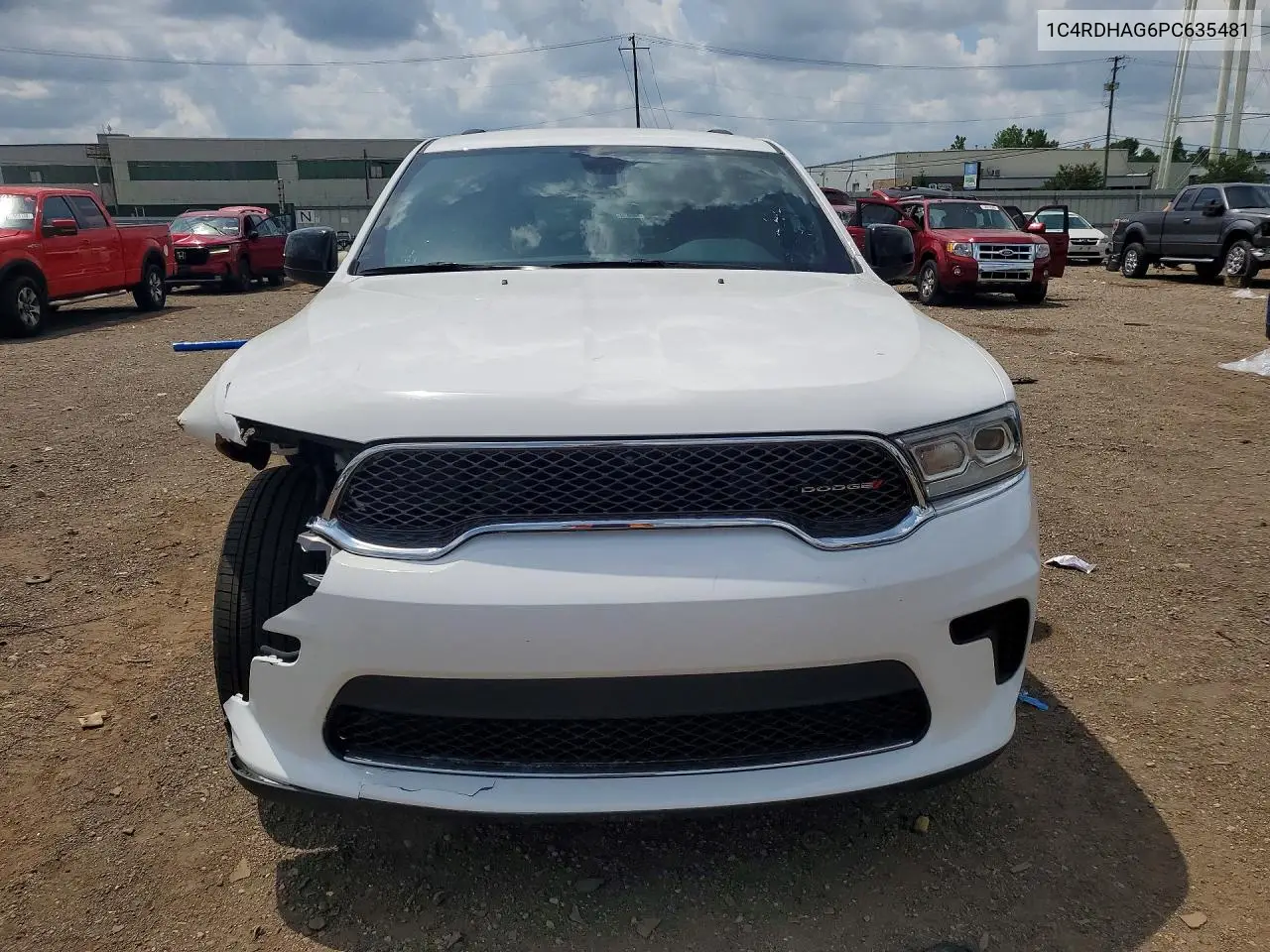 2023 Dodge Durango Sxt VIN: 1C4RDHAG6PC635481 Lot: 58950836