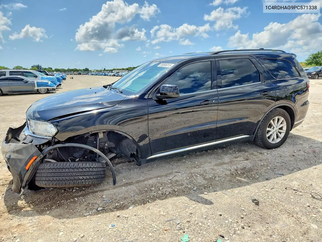 2023 Dodge Durango Sxt VIN: 1C4RDHAG9PC571338 Lot: 95585315