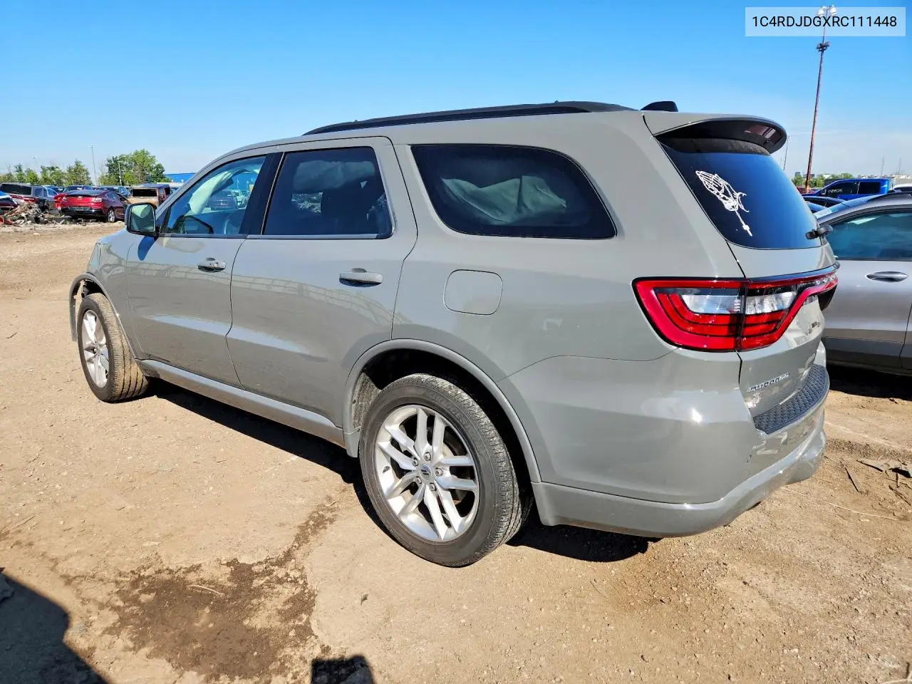 2024 Dodge Durango Gt VIN: 1C4RDJDGXRC111448 Lot: 58032136