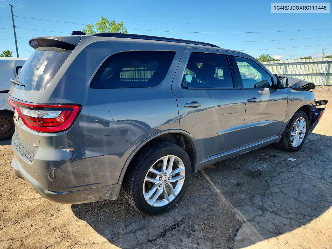 2024 Dodge Durango Gt VIN: 1C4RDJDGXRC111448 Lot: 58032136