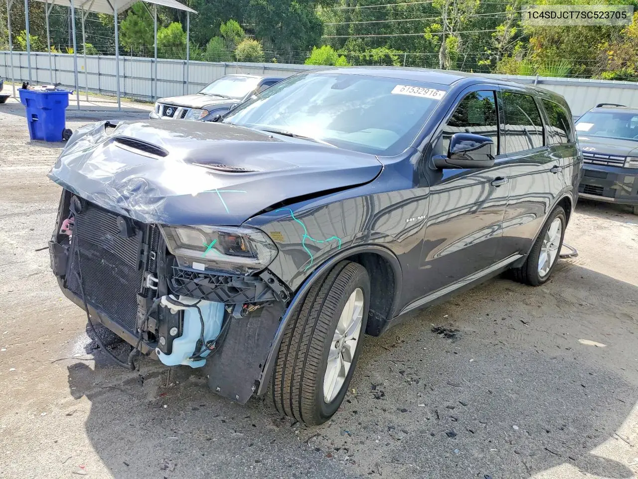 2025 Dodge Durango R/T VIN: 1C4SDJCT7SC523705 Lot: 61532916