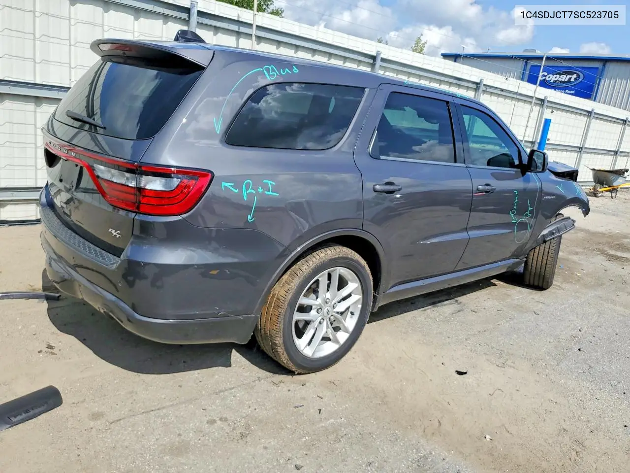 2025 Dodge Durango R/T VIN: 1C4SDJCT7SC523705 Lot: 61532916