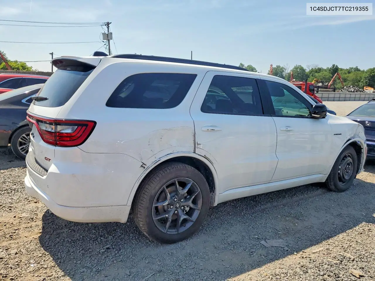 2026 Dodge Durango R/T VIN: 1C4SDJCT7TC219355 Lot: 61008106