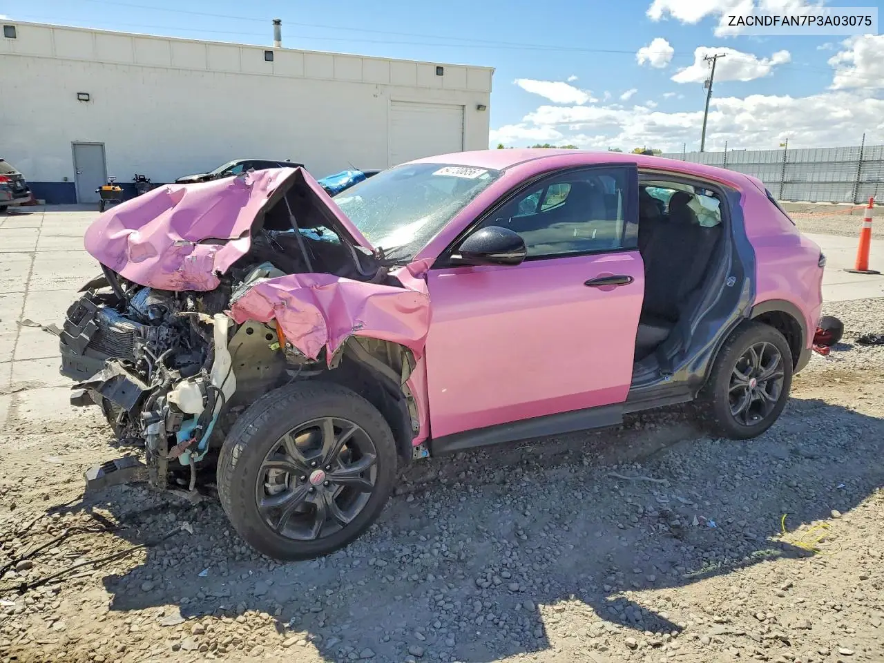 2023 Dodge Hornet Gt VIN: ZACNDFAN7P3A03075 Lot: 54730656