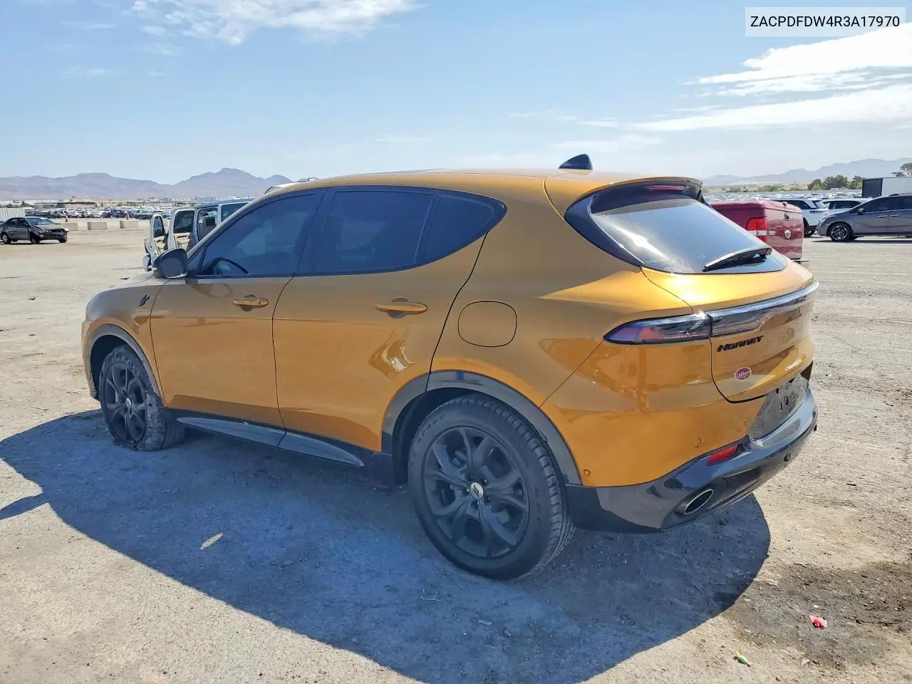 2024 Dodge Hornet R/T Plus VIN: ZACPDFDW4R3A17970 Lot: 61203686