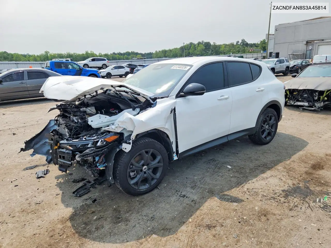2025 Dodge Hornet Gt VIN: ZACNDFAN8S3A45814 Lot: 61340326