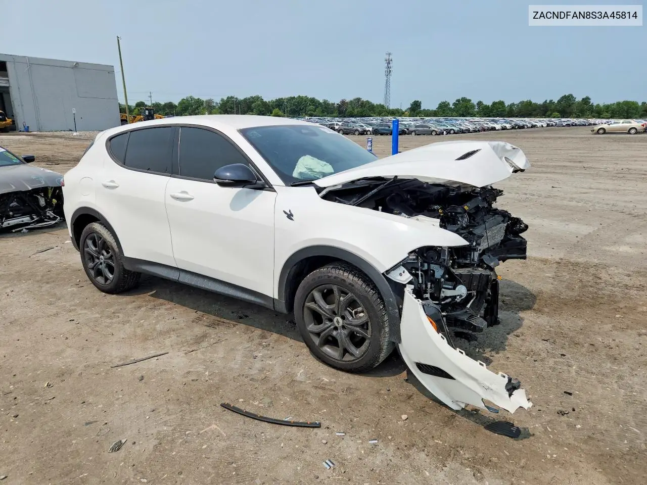 2025 Dodge Hornet Gt VIN: ZACNDFAN8S3A45814 Lot: 61340326