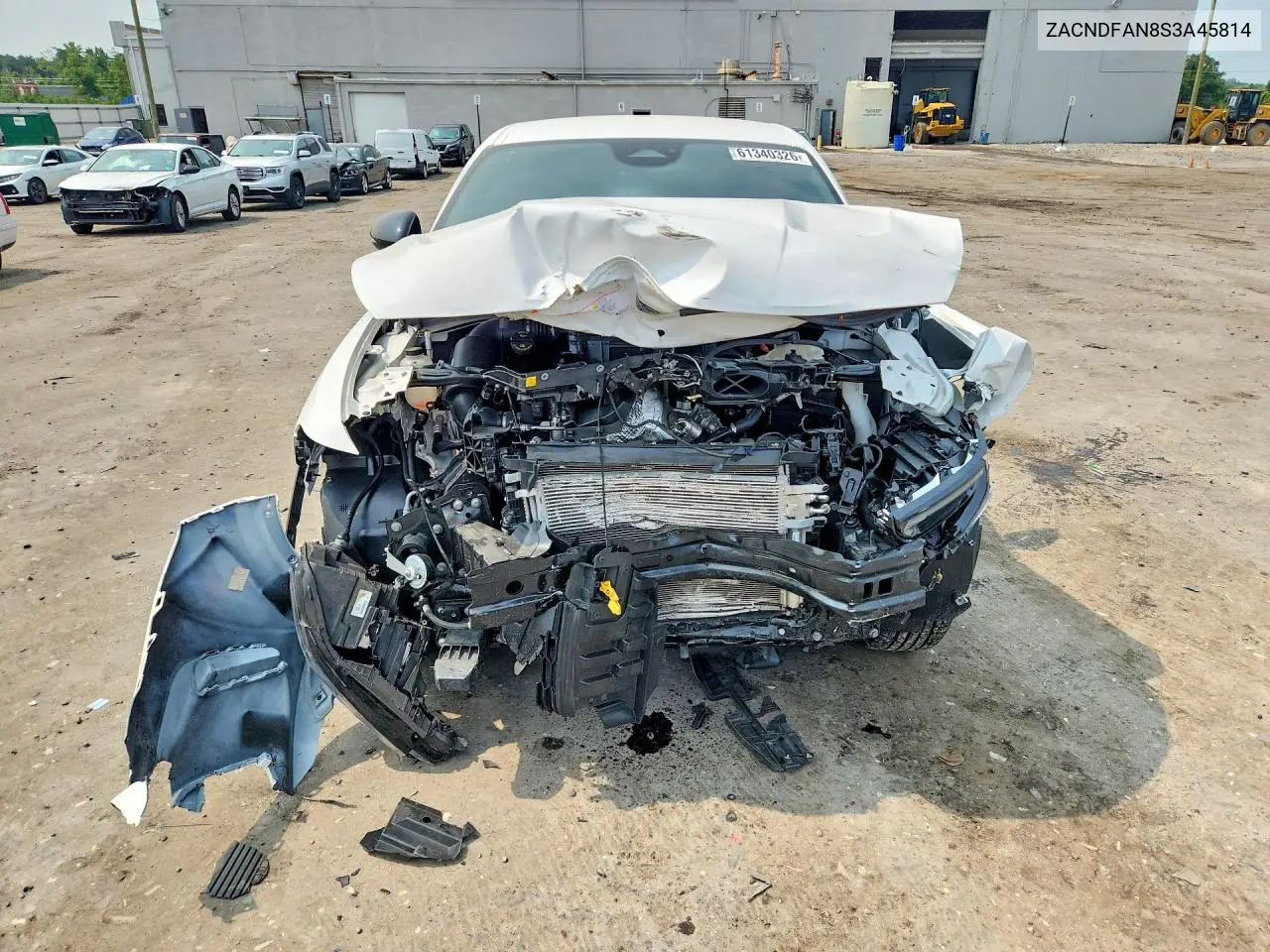 2025 Dodge Hornet Gt VIN: ZACNDFAN8S3A45814 Lot: 61340326