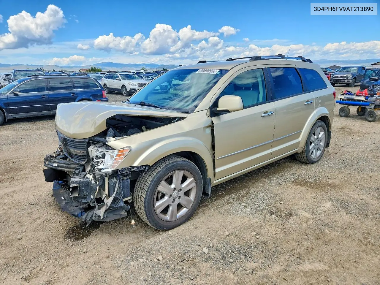2010 Dodge Journey R/T VIN: 3D4PH6FV9AT213890 Lot: 59690956