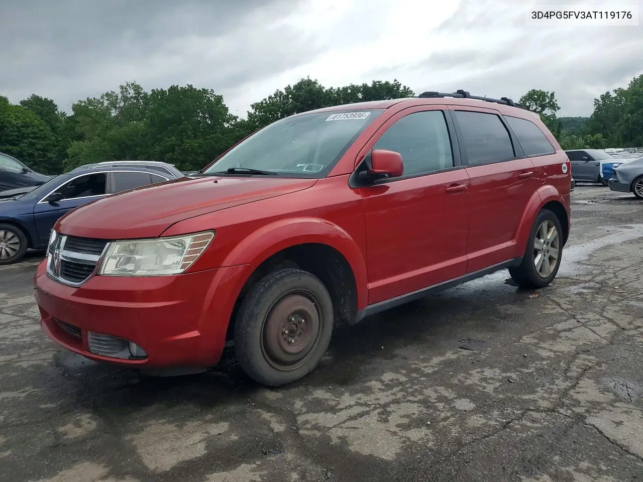 2010 Dodge Journey Sxt VIN: 3D4PG5FV3AT119176 Lot: 61753936