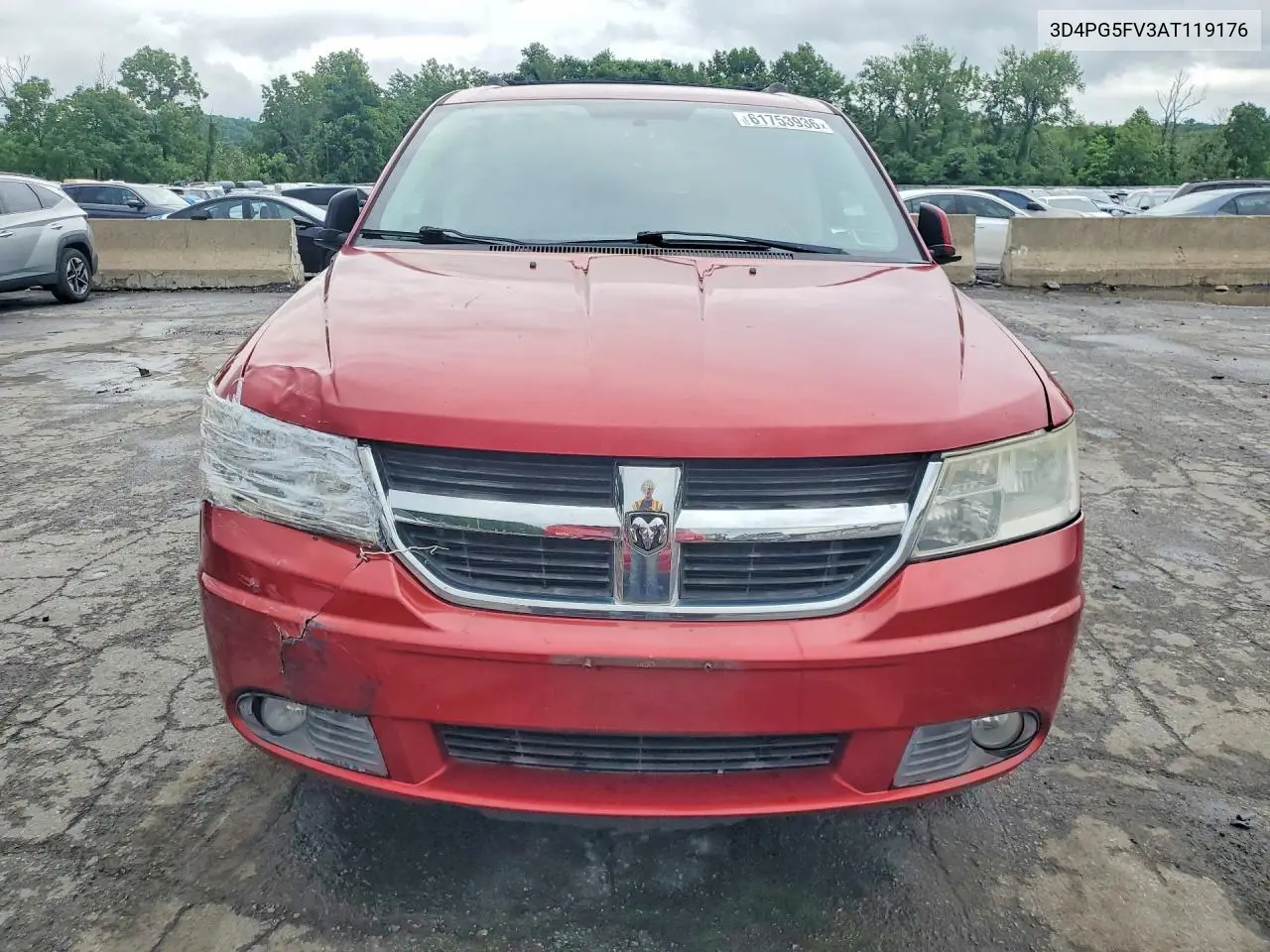 2010 Dodge Journey Sxt VIN: 3D4PG5FV3AT119176 Lot: 61753936