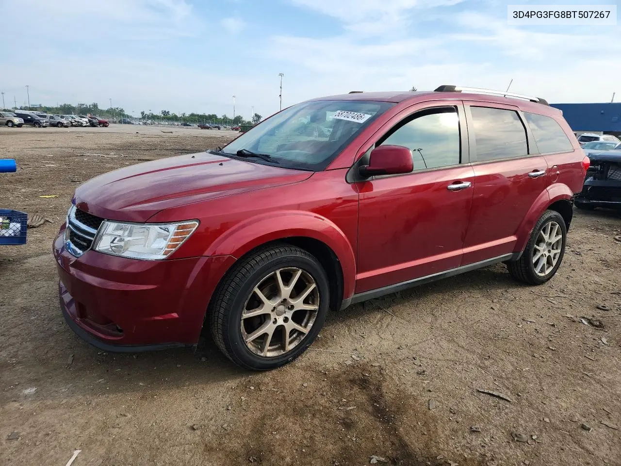 2011 Dodge Journey Crew VIN: 3D4PG3FG8BT507267 Lot: 58702486