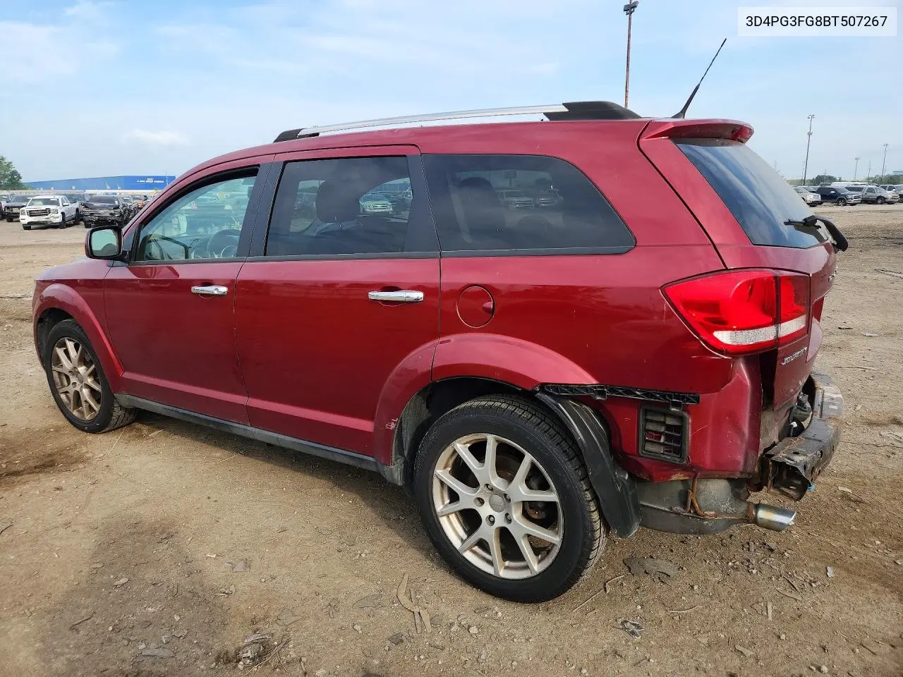 2011 Dodge Journey Crew VIN: 3D4PG3FG8BT507267 Lot: 58702486