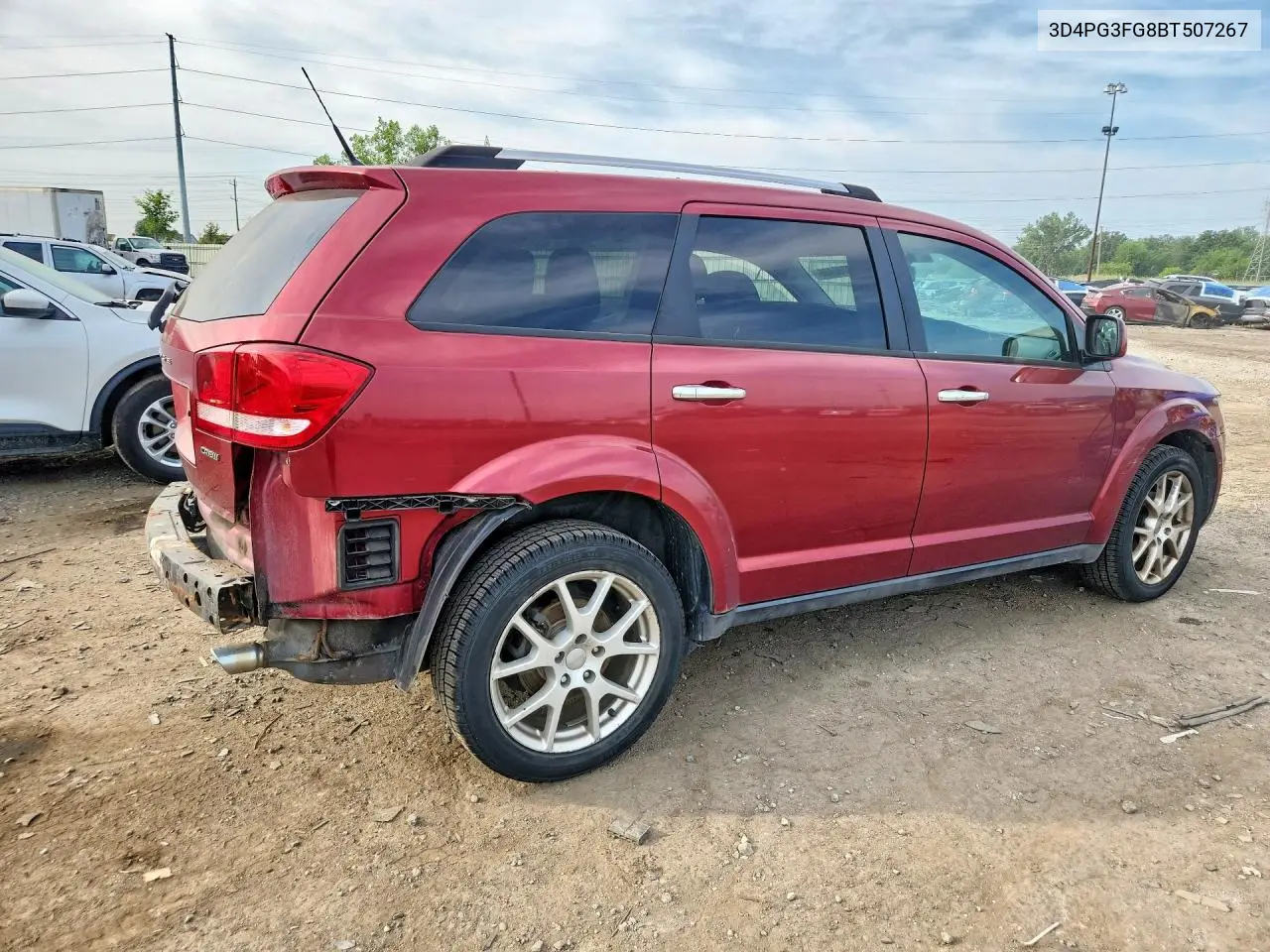 2011 Dodge Journey Crew VIN: 3D4PG3FG8BT507267 Lot: 58702486