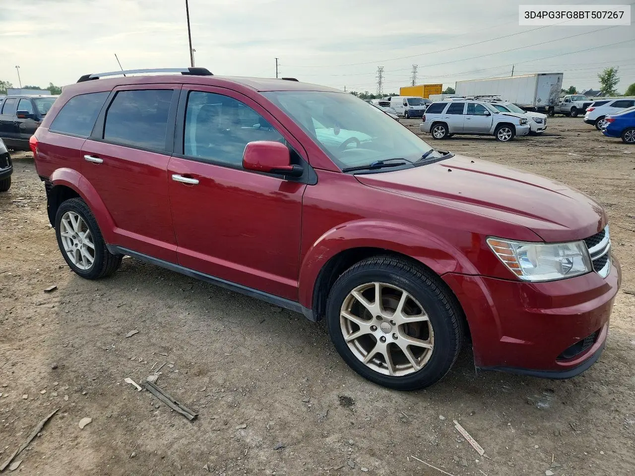 2011 Dodge Journey Crew VIN: 3D4PG3FG8BT507267 Lot: 58702486