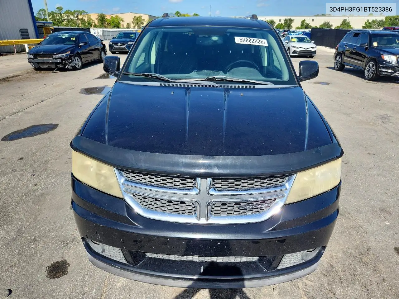 2011 Dodge Journey Crew VIN: 3D4PH3FG1BT523386 Lot: 59882036
