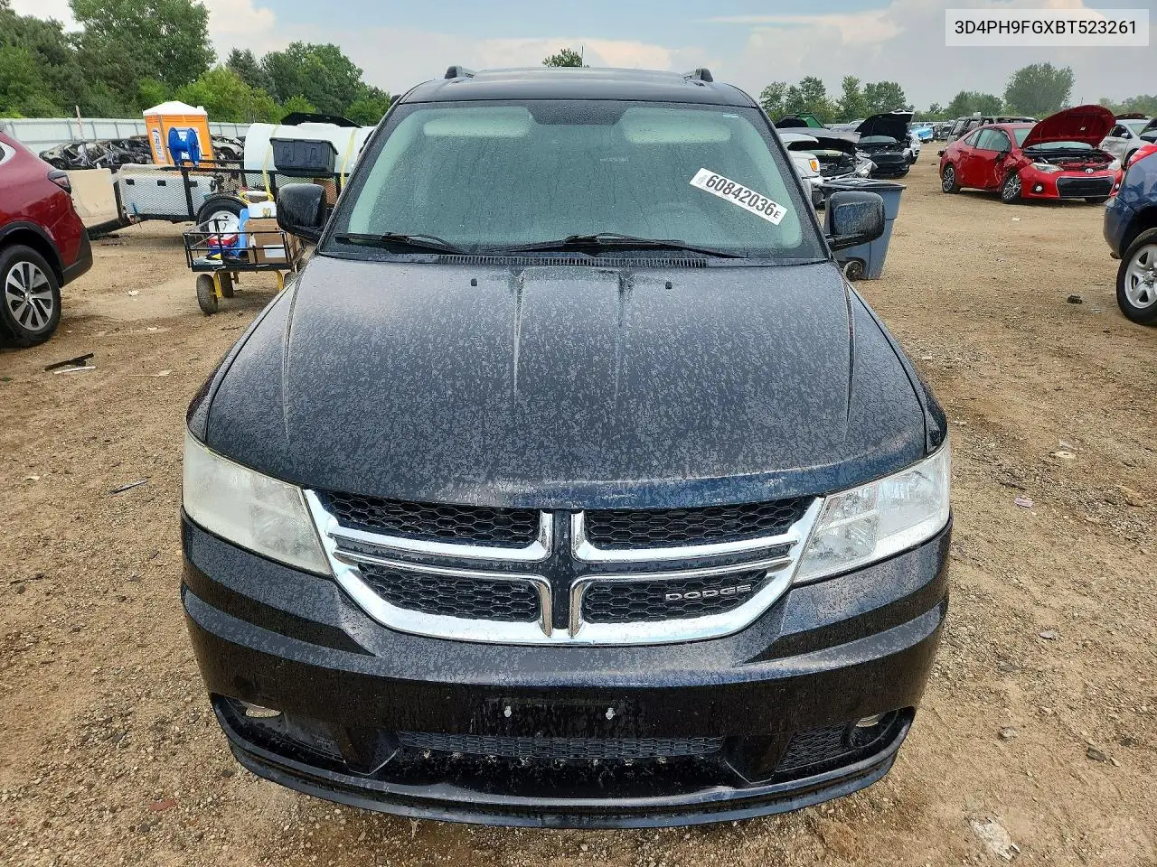 2011 Dodge Journey Lux VIN: 3D4PH9FGXBT523261 Lot: 60842036