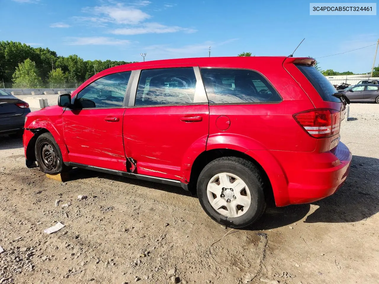 2012 Dodge Journey Se VIN: 3C4PDCAB5CT324461 Lot: 57339566