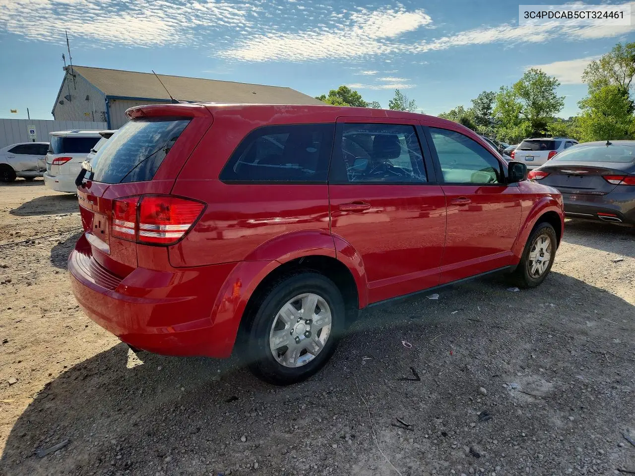 2012 Dodge Journey Se VIN: 3C4PDCAB5CT324461 Lot: 57339566
