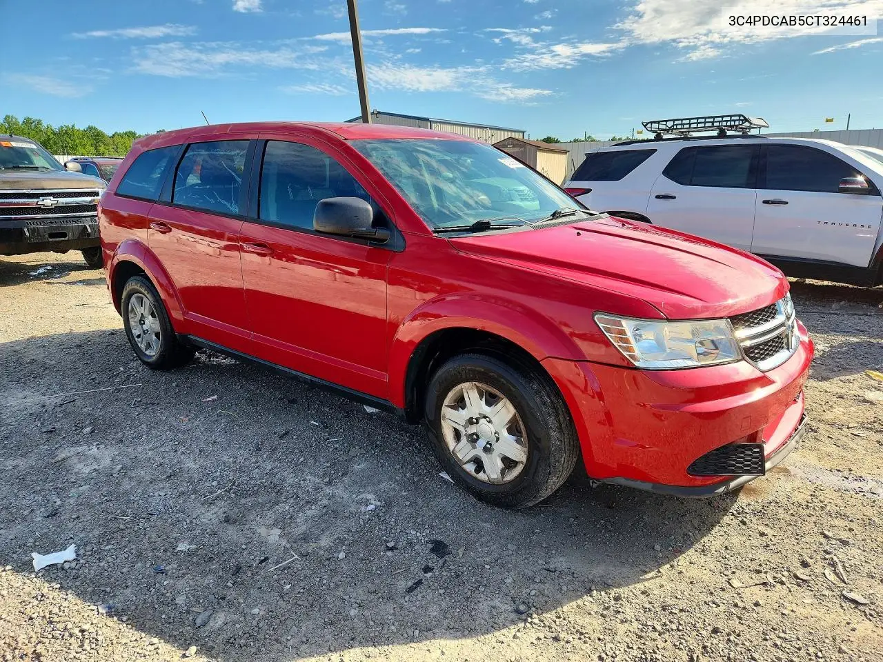 2012 Dodge Journey Se VIN: 3C4PDCAB5CT324461 Lot: 57339566
