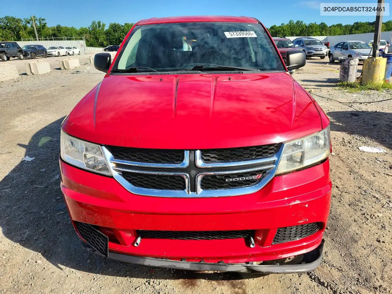 2012 Dodge Journey Se VIN: 3C4PDCAB5CT324461 Lot: 57339566