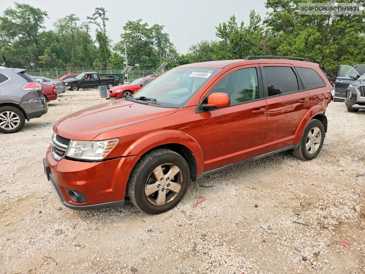 2012 Dodge Journey Sxt VIN: 3C4PDCBG5CT395833 Lot: 61160906