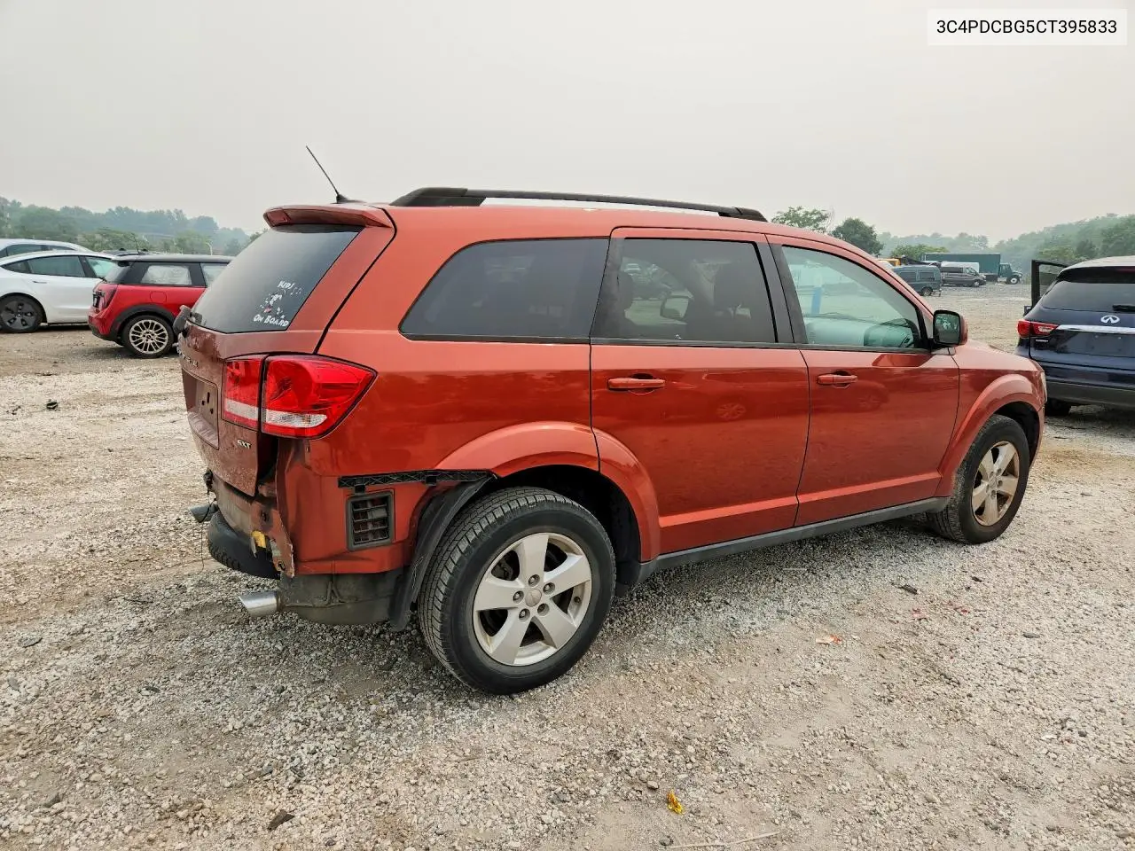 2012 Dodge Journey Sxt VIN: 3C4PDCBG5CT395833 Lot: 61160906