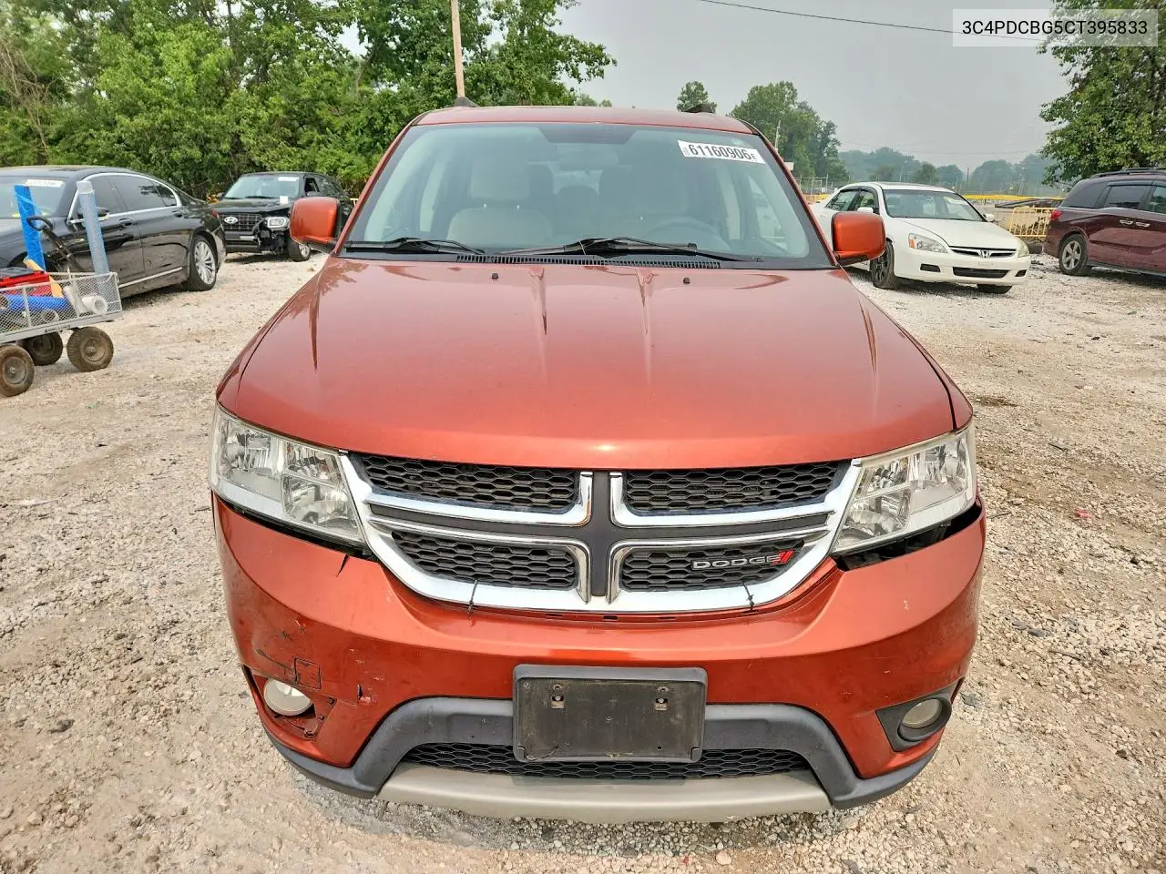 2012 Dodge Journey Sxt VIN: 3C4PDCBG5CT395833 Lot: 61160906