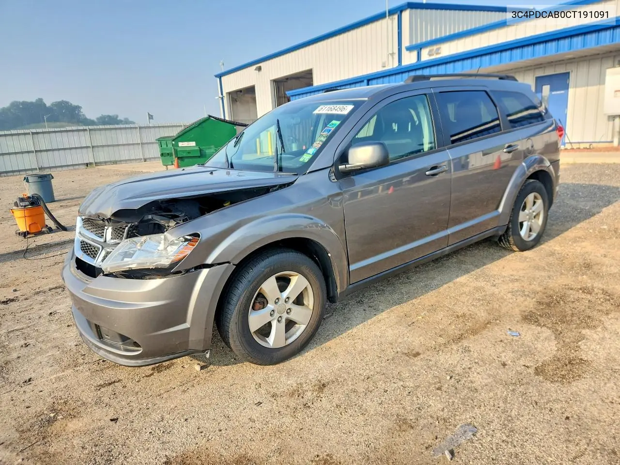 2012 Dodge Journey Se VIN: 3C4PDCAB0CT191091 Lot: 61168496