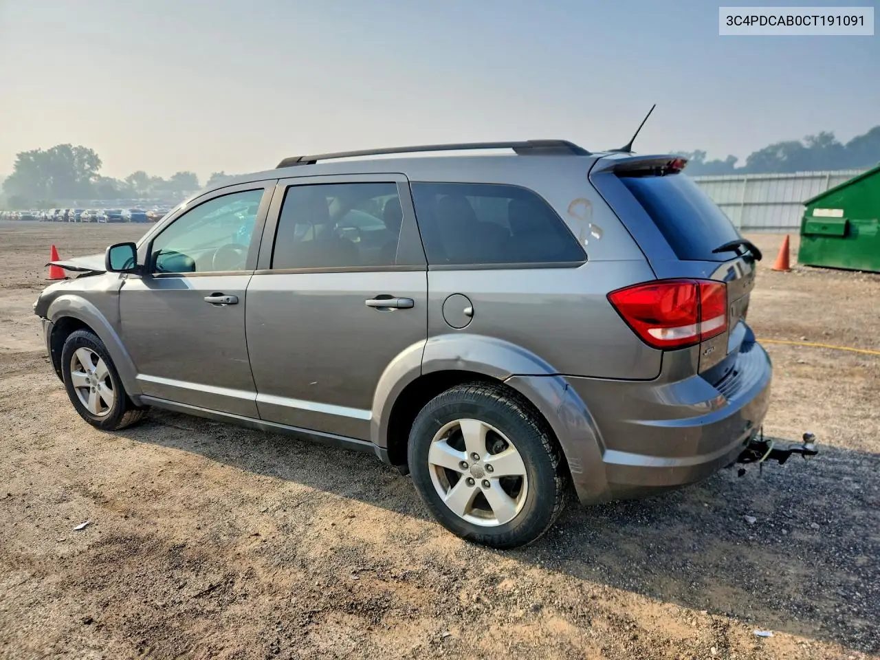 2012 Dodge Journey Se VIN: 3C4PDCAB0CT191091 Lot: 61168496